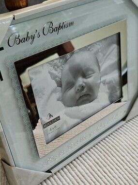 Malden Baby's Baptism Frame, 4x6 photo